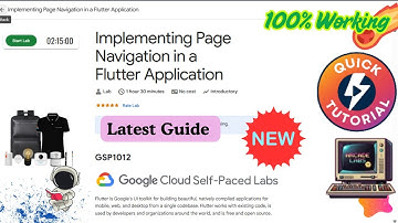Implementing Page Navigation in a Flutter Application | GSP1012 | #qwiklabs #arcade