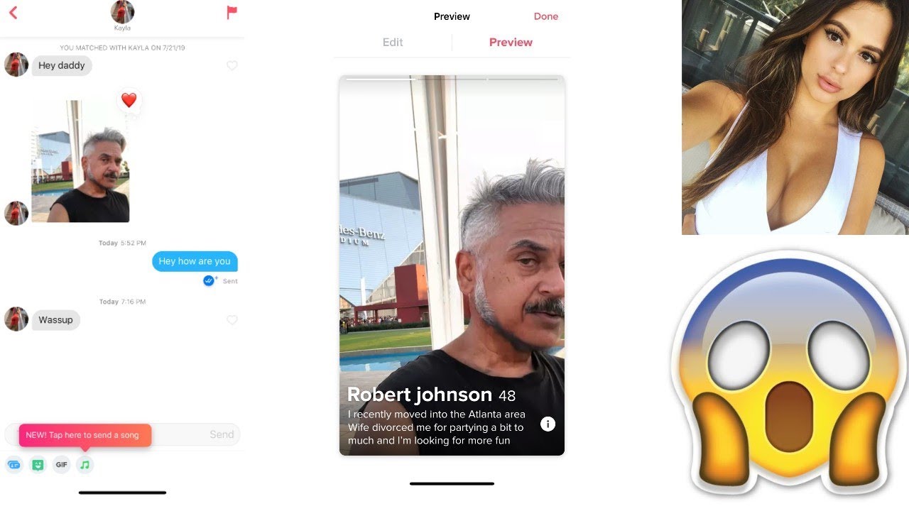 I WENT ON TINDER AS AN OLD MAN - Part #1 - YouTube
