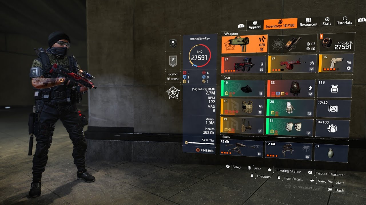 The Division 2 Hybrid Striker Build