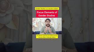 Focus Elements of Gender Studies