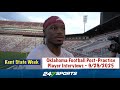 Oklahoma Football Post-Practice Player Interviews (Kent State Week) - 9/29/2025