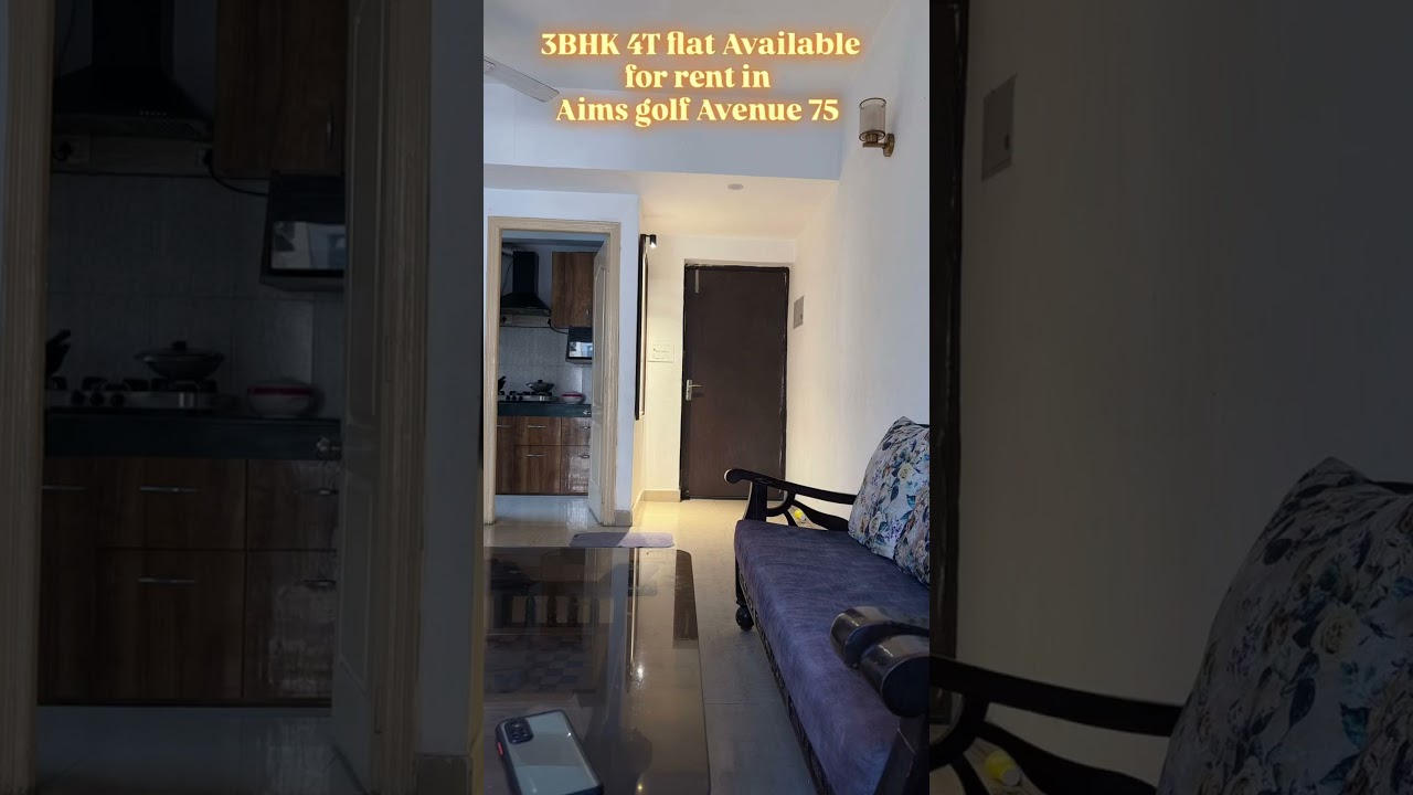 Spacious 3 BHK in Noida 🏡 | Sector 75 | Aims Golf Avenue