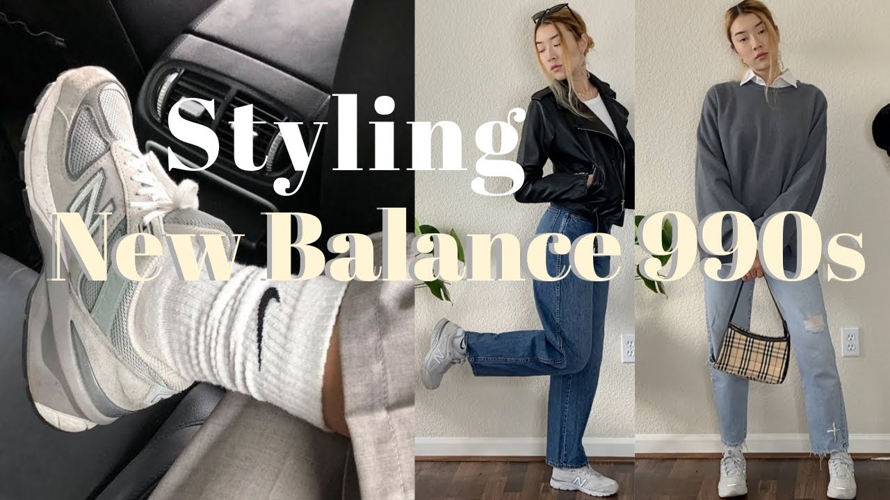 new balance 990s to wear + BACK TO SCHOOL OUTFITS + review* - YouTube