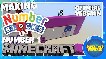 Making Numberblock 18 Official in Minecraft!