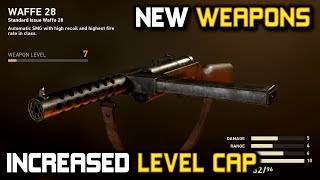 New Weapons &amp; Increased Level Cap!