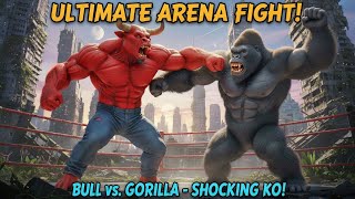 King Kong versus Bull Man — De ultieme arena van kracht | Epische monsterstrijd