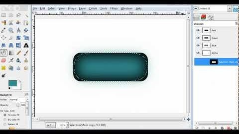 How to make a glossy button in GIMP