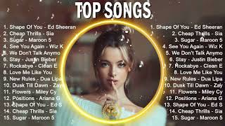Top Songs 2023 ~ The Weeknd, Maroon 5, Charlie Puth, Miley Cyrus, ZAYN, Ed Sheeran, Tones And I