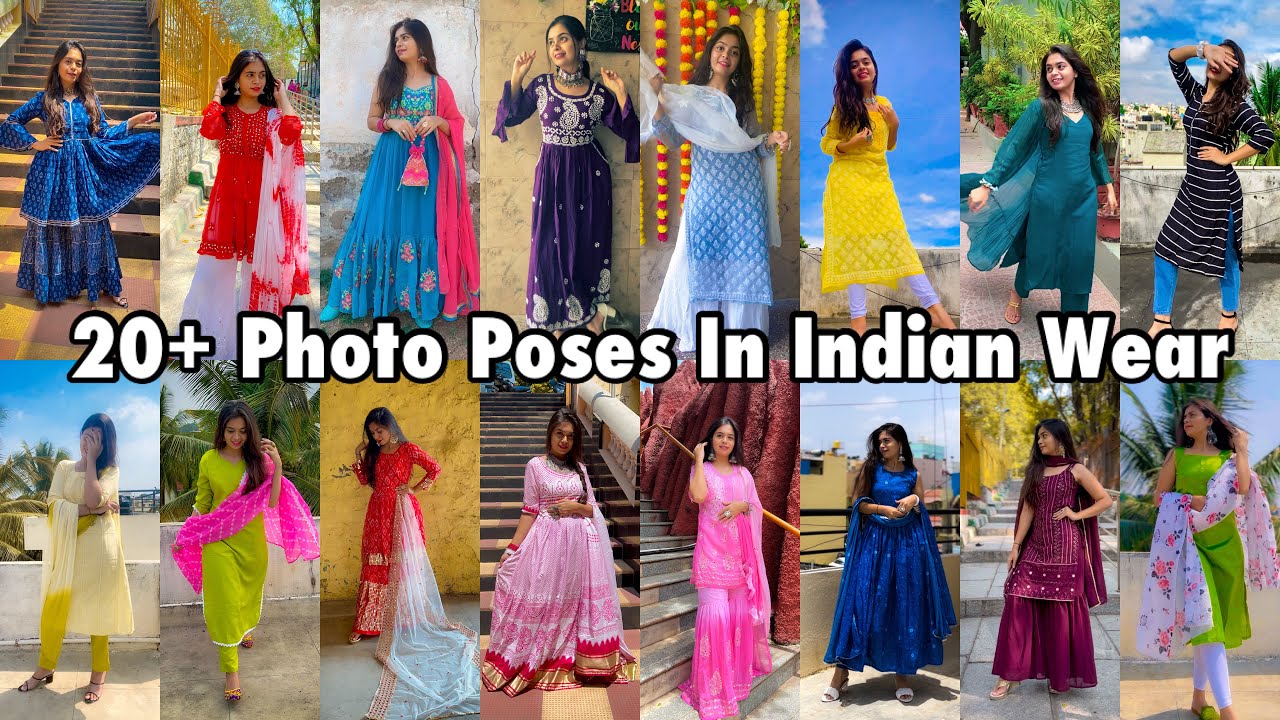 A girl in traditional indian dress posing with eiffel tower generative AI  22798214 Stock Photo at Vecteezy