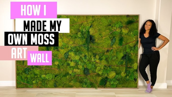 Biophilic Design: How-To DIY a Preserved Moss Wall - The Sill
