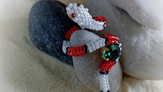 МК Кольцо змея из бисера#mk Beads ring snake #diy #tutorial