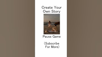 Create Your Own Story Pause Game #yad #aesthetic #games #booktube #bookstagram #youtube