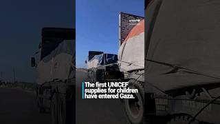 The First Un Supplies Have Entered #Gaza | Unicef