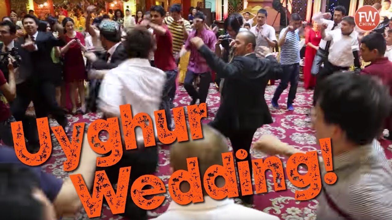 MASSIVE Uyghur Wedding in Urumqi Xinjiang with Uighur Dancing  Music