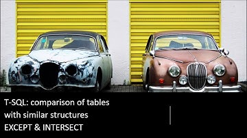 T-SQL: comparison of tables with similar structure EXCEPT & INTERSECT