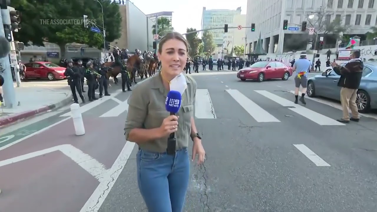 Australian reporter hit by nonlethal round during live report from