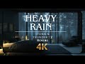 Heavy Thunderstorm in Dark Pine Forest | 2 Hours for Anxiety Relief | No Music