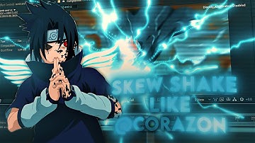 Skew Shake Like @corazonae | (Free Project File) After Effects Tutorial AMV