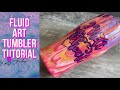 Paint Pour Fluid Art Tumbler Tutorial | Super Easy