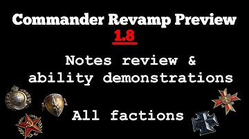 Commander revamp preview 1.8 notes review & demonstrations