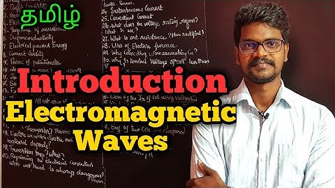 Electromagnetic|Waves|Introduction|Physics 12|Tamil|MurugaMP