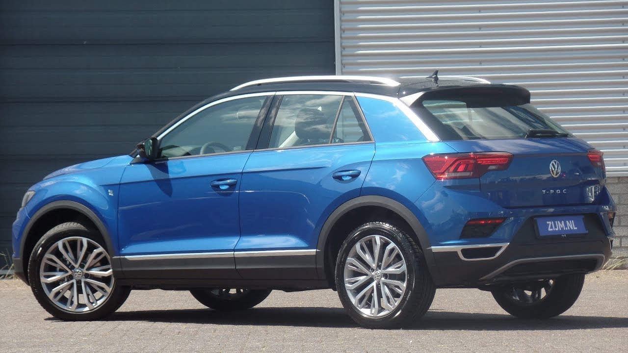 Volkswagen NEW T-roc 2019 Sport Ravenna Blue 18 inch Montago Bay walk ...