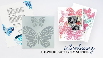 Altenew Stencils Intro - Flowing Butterfly