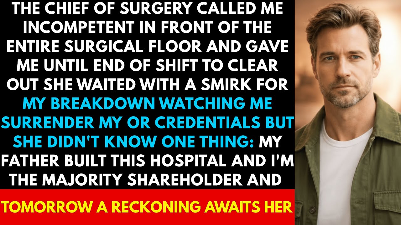 The Chief Of Surgery Humiliated Me During Morning Rounds, But She Didn't Know I Own The Hospital
