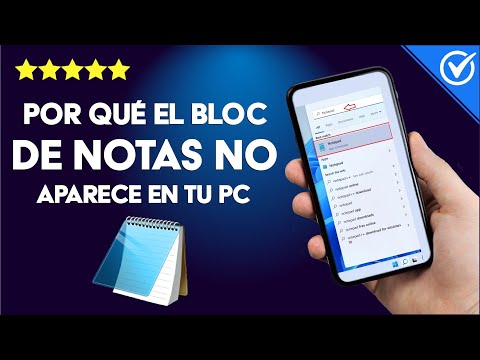 ¿Por qué el BLOC DE NOTAS de mi PC no aparece y cómo puedo encontrarlo?