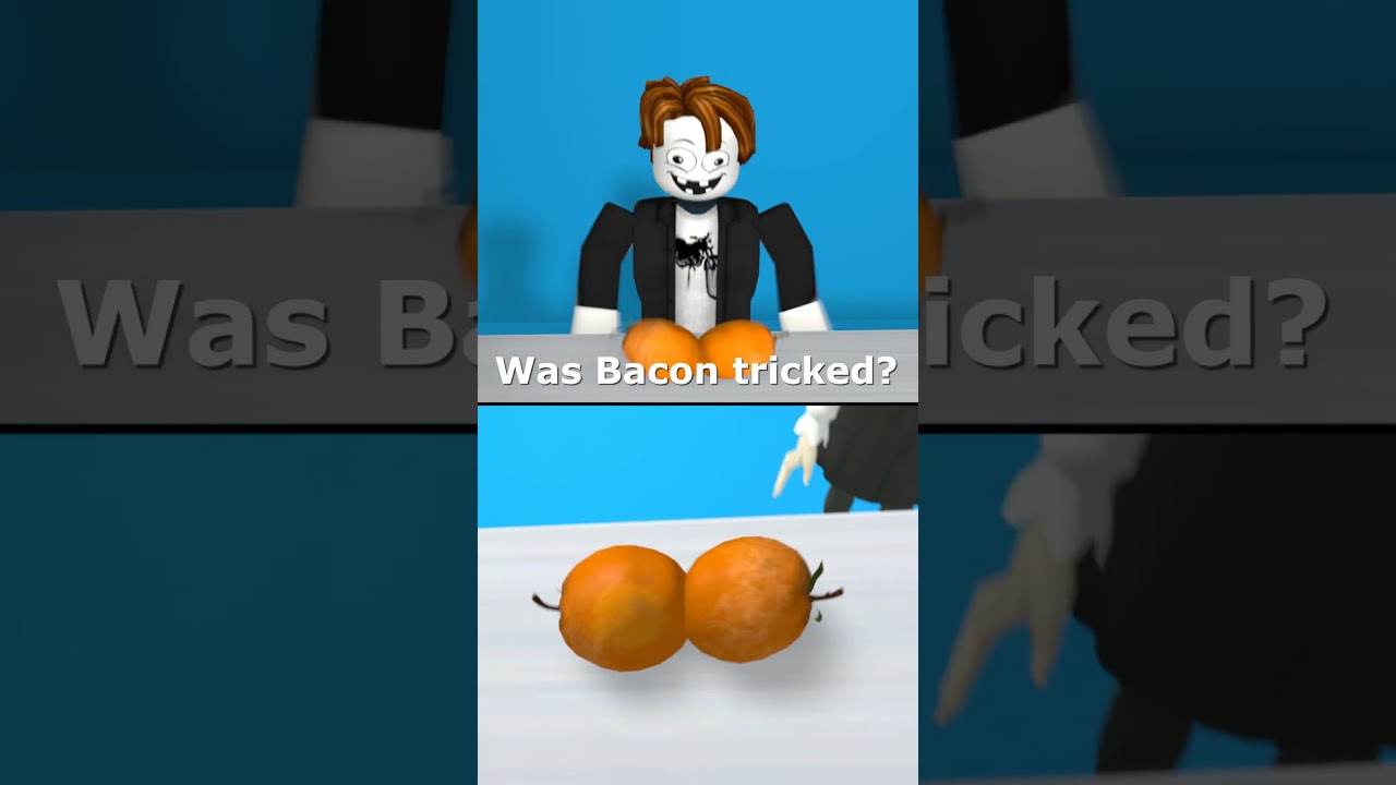 Bacon crushed every fruit, but failed to break the last one| Roblox Funny Meme #roblox #funnyshorts
