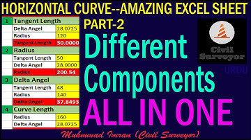 How to Calculate Horizontal Curve Components in Excel