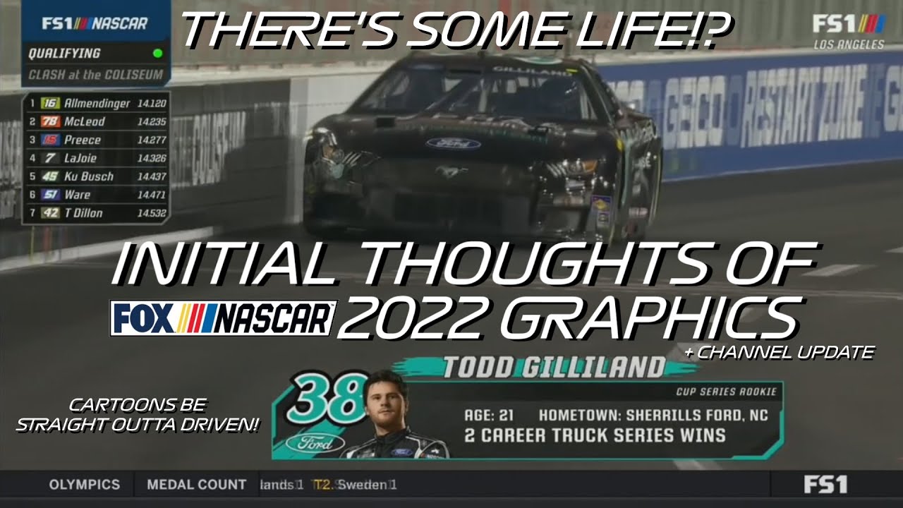 Initial Thoughts on the 2022 FOX NASCAR Graphics + Channel Update