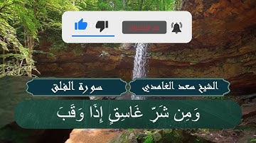 الشيخ سعد الغامدي (113 - سورة الفلق)
