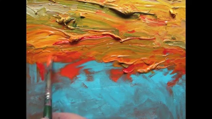 How to make Oil Paint by hand with a palette knife and Muller.mp4