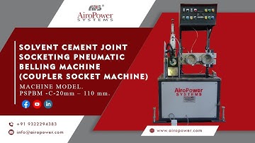 PVC Pipe Coupler Socket Making Machine - Twin Punch 75x4KGF Size @AiropowerSystemsMumbai