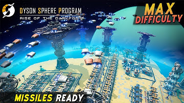 Buildings Missiles For Destroying Dark Fog | #9 | Max Difficulty | Dyson Sphere Program Gameplay