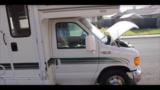 Ford E450 RV how to change spark plugs, coils and air filter for maintenance