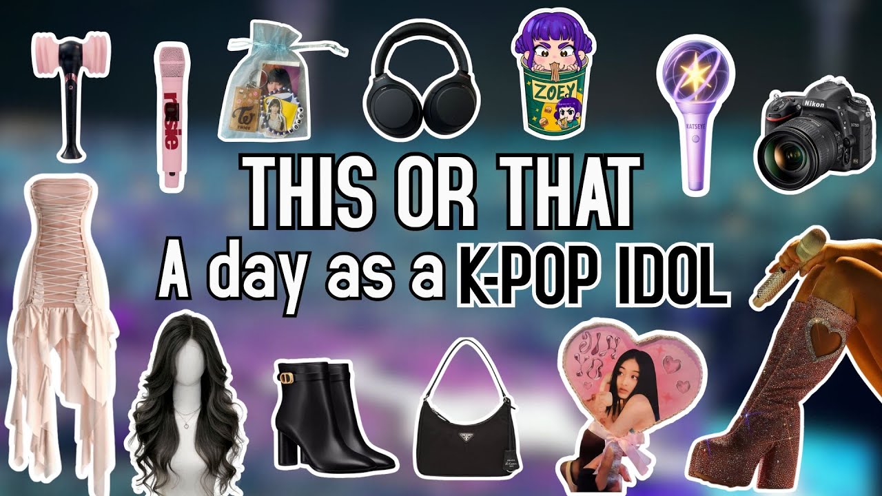 Build a day as a KPOP IDOL | THIS OR THAT 🖤🎤🎶