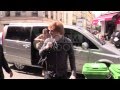 Ed Sheeran arriving at C a Vous TV show in Paris