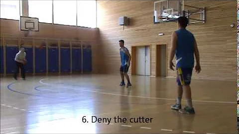 6 points of contest - defensive basketball drills