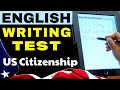 2022 Writing Test Practice: Sentences Using Official USCIS Vocabulary| US Citizenship | Written Exam