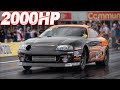 2000HP Supra on 80PSI - Quickest Manual Car on the Planet! (208MPH in 7.00 Sec)