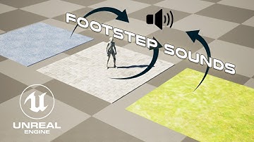 EENVOUDIGE manier om voetstapgeluiden op verschillende oppervlakken te veranderen in Unreal Engin...