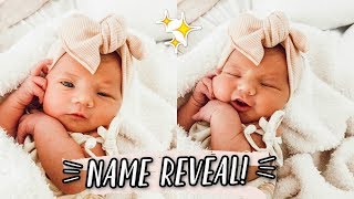 OFFICIAL BABY GIRL NAME REVEAL! 💕