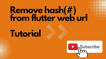 Remove hash(#) from flutter web url | #flutter #viral #youtube