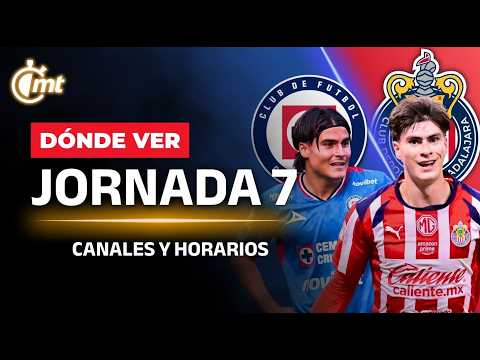 🚨 PARTIDOS HOY LIGA MX JORNADA 7: ¿Dónde ver Cruz Azul VS Chivas? | Canales y Horarios CL26