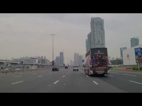 [4K]Dubai's BEST Road Trip S Zayed Road to Sofitel Hotel JBR AI AE