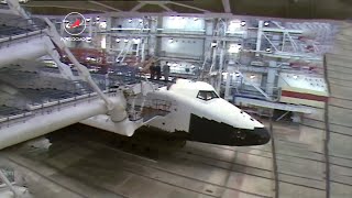 Buran orbiter processing facility at Baikonur (same place two Buran orbiters are abandoned now)