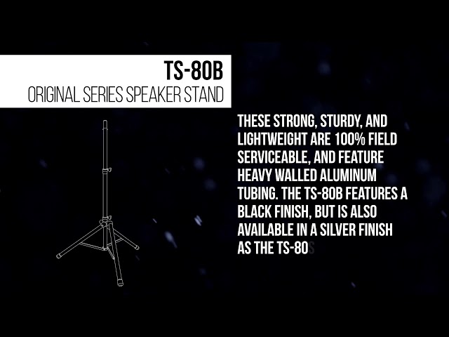 Ultimate Support Product Outlines - TS-80B Original Series Speaker Stand
