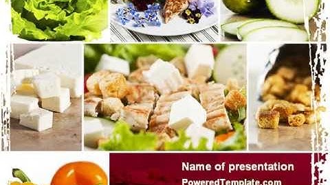 Chicken Salad PowerPoint Template by PoweredTemplate.com